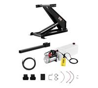 VEVOR Système de Levage Hydraulique de Camion-Benne Capacité 10 T, Kit de Mini Centrale Hydraulique pour Remorque Basculante avec Pompe Hydraulique 12 V, pour Camion à Benne Basculante, Transport