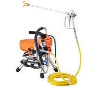VEVOR Système de Peinture par Pulvérisation 2000 W, Pulvérisateur sans Air avec Tuyau Haute Pression, Pistolet de Peinture Murale 3000 PSI, pour Peinture à Base d'Eau et d'Huile Intérieure Extérieure