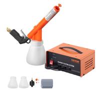 VEVOR Système de Revêtement en Poudre Portable 220 g/min Machines à Pulvérisation Électrostatique Réglages de 5 Vitesses Pistolet Électrostatique pour Réparation Automobile Marine Atelier Jardin