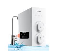 VEVOR Système d'osmose inverse 8 étapes, filtre à eau à osmose inverse sous évier, sans réservoir, 800 GPD, avec robinet d'affichage intelligent, 2:1 pur à drainer, réduit TDS, odeurs, pour maison