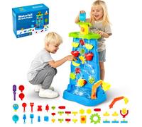VEVOR Table à Eau Jeux Eau Sable Enfant Cascade Double Face avec 37 Accessoires