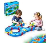 VEVOR Table à Eau avec 39 Accessoires, Table de Jeux d'eau Enfant, Parc Aquatique d'Été, Jouets d'Activités Sensorielles pour Jardin Pelouse Plage, pour Tout-Petits, Garçons, Filles de 3 Ans et Plus