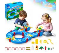 VEVOR Table à Eau de Jeux d'Eau Enfant Parc Aquatique d'Été avec 39 Accessoires