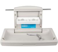 VEVOR Table à Langer Murale en HDPE Station de Couche-culotte Charge 15kg Table à Langer Bébé Pliable Table à Langer Commerciale Ceinture de Sécurité Table à Langer Toilette Centre Commercial