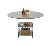 VEVOR Table de salle à manger rond meuble moderne en bois 120 cm 2 à 4 personnes