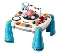 VEVOR Table Activité Bébé 6 Mois et Plus Table Apprentissage Bébé 12 Jeux Jouet Musical Éducatif pour Éveil Enfants Garçon Fille, avec Projecteur d'Étoiles à Lumière Douce, 60 Sons, Thème de l'Espace