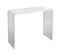 VEVOR Table Console en Acrylique Transparent Table d'Appoint 964 x 381 x 740 mm Table d'Entrée de 20 mm d’Épaisseur Charge Maximale 50 kg Bout de Canapé Rangement pour Salon Chambre Terrasse Café
