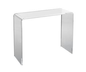 VEVOR Table Console en Acrylique Transparent Table d'Appoint 964 x 381 x 740 mm Table d'Entrée de 20 mm d’Épaisseur Charge Maximale 50 kg Bout de Canapé Rangement pour Salon Chambre Terrasse Café