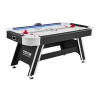 VEVOR Table d'Air Hockey 183 cm – Score électronique LED, 2 palets, 2 poussoirs