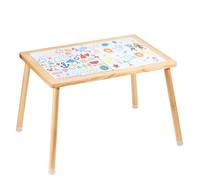 VEVOR Table d'Activités pour Enfants, Table d'Exploration Sensorielle en Bois, Table Multijeux avec Plateau Double Face et Pieds Antidérapants, Intérieure/Extérieure, pour Dessiner et Étudier