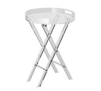 VEVOR Table d'Appoint Décorative Pliable Bout de Canapé en Acrylique Table Basse Charge Maximale 10 kg Table de Chevet pour Affaires à Portée de Main Salon Chambre Balcon Transparent 400x400x580 mm