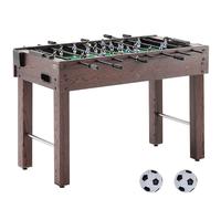 VEVOR Table de Baby-foot de Taille Standard de 121 cm, Jeu Football de Table Intérieur, Kit Complet avec 2 Balles et 2 Porte-gobelets pour Maison, Famille, Voyage, Salle de Jeux, Bar, Club de Loisirs