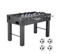 VEVOR Table de Baby-Foot de Taille Standard de 137,2 cm, Jeu Football de Table Intérieur, Kit Complet avec 4 Balles, Tableau de Score et 2 Porte-gobelets, pour Maison, Famille, Salle de Jeux, Bar
