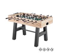 VEVOR Table de Baby-Foot de Taille Standard de 140 cm, Jeu Football de Table Intérieur, Kit Complet avec 4 Balles, Tableau de Score et 2 Porte-gobelets, pour Maison, Famille, Salle de Jeux, Bar