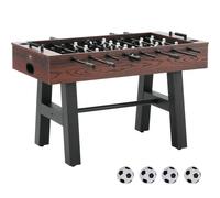 VEVOR Table de Baby-foot de Taille Standard de 140 cm, Jeu Football de Table Intérieur, Kit Complet avec 4 Balles et 2 Porte-gobelets pour Maison, Famille, Voyage, Salle de Jeux, Bar, Club de Loisirs