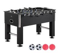 VEVOR Table de Baby-foot de Taille Standard de 140 cm, Jeu Football de Table Intérieur, Kit Complet avec 4 Balles et 4 Porte-gobelets pour Maison, Famille, Voyage, Salle de Jeux, Bar, Club de Loisirs