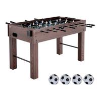 VEVOR Table de Baby-foot de Taille Standard de 140 cm, Jeu Football de Table Intérieur, Soccer sur Table Kit Complet avec 4 Balles 2 Porte-gobelets pour Maison, Famille, Voyage, Salle de Jeux, Bar
