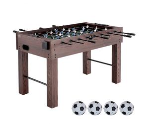VEVOR Table de Baby-foot de Taille Standard de 140 cm, Jeu Football de Table Intérieur, Soccer sur Table Kit Complet avec 4 Balles 2 Porte-gobelets pour Maison, Famille, Voyage, Salle de Jeux, Bar