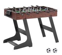 VEVOR Table de Baby-Foot Pliable de Taille Standard de 106,5 cm, Jeu Football de Table Intérieur, Soccer sur Table avec 2 Balles, pour Maison, Famille, Voyage, Salle de Jeux, Bar, Club de Loisirs