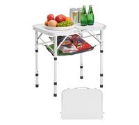 VEVOR Table de Camping Pliante Portable 60 cm en Aluminium Hauteur Réglable