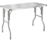 Table de Travail Préparation Pliante 1 Etage Commercial Cuisine 1220x610mm