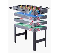VEVOR Table de Hockey sur air, 122 cm, Ensemble de Table de Jeu Combo, 4 en 1, Table de Combinaison Multiple avec Hockey, Billard, Baby-Foot, ping-Pong, poussoirs et palets, pour Famille et Bureau