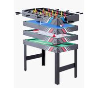 VEVOR Table de hockey sur air, 122 cm, ensemble de table de jeu combo, 4 en 1, table de combinaison multiple avec hockey, billard, baby-foot, ping-pong, poussoirs et palets, pour famille et bureau