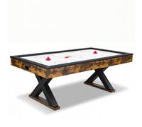 VEVOR Table de Hockey sur air avec marquage électronique 137,2 cm/152,4 cm | Table de jeu Air Hockey avec ventilateur puissant, curseur et rondelles pour jeux familiaux