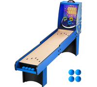 VEVOR Table de jeu d'arcade classique de 8 pieds Roll and Score avec compteur de points électronique, son, retour automatique de la balle pour salle de jeu pour familles d'adultes, 4 balles incluses