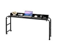 VEVOR Table de lit mobile à 4 roues (dont 2 avec freins) et prise de courant