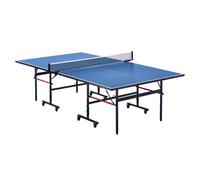 VEVOR Table de ping-pong, pour le jeu de tennis de table professionnel, tables de tennis de table pliable portable d'intérieur en MDF, avec filet à serrage rapide et roues verrouillables, 12 mm