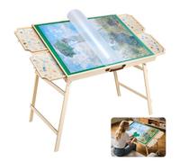 VEVOR Table de Puzzle 1500PCs Plateau 86,5x63,5 cm Angle Réglable à 6 Niveaux