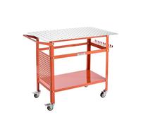 VEVOR Table de soudure 1016×609,6 mm – Établi mobile acier 363 kg, 4 roues, panneau rangement