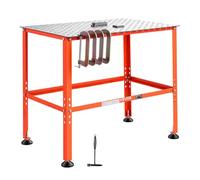 VEVOR Table de Soudure 91x61 cm 363 kg Établi de Soudage Perforé Acier | Pour Atelier Garage, Fabrication Métallique, Assemblage, Réparations, avec Trous Fixation 16 mm, Surface de Travail Spacieuse