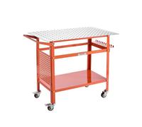 VEVOR Table de Soudure 1016x609,6 mm Établi de Soudage Mobile Acier Capacité de Charge Statique 363 kg, 4 Roues, Panneau de Rangement, Trous de Fixation, pour Travaux Réparation Assemblage Soudage