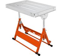 VEVOR Table de soudure pliante 76,2x50,8cm Établi 181kg de charge Hauteur réglable de 63,5 à 81,3cm Angle réglable 0°/30°/90° Établi acier carbone Table d'atelier avec roues