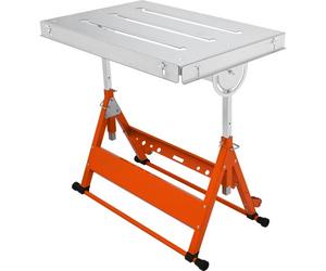 VEVOR Table de Soudure Réglable 76,2 x 50,8 cm Établi de Soudage Réglable 63,5-81,3 cm avec Roulettes de Transport Établi Pliant en Acier Capacité de Charge 181 kg pour Réparation Soudage Bricolage