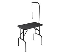 VEVOR Table de Toilettage pour Chien Animaux de Compagnie Pliable 807,7x459,7 mm Capacité Charge 99,8 kg avec 1 Potence et 1 Corde d'Attache, Table de Beauté pour Chiens de Taille Moyenne et Petite