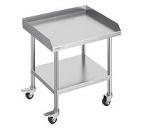 VEVOR Table de Travail en Inox Table de Préparation 76,2 x 61 cm pour Cuisine