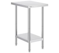 VEVOR Table de Travail Inox Table de Préparation 61x45,7x86,4 cm pour Cuisine