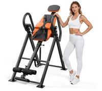 VEVOR Table d'Inversion Charge 136kg, Banc d'Inversion Pliable et Réglable | Décompression pour Épaules Cou Dos Gym Domicile, Appareil d'Étirement Dorsal, avec Sangle de Limitation Multi-positions