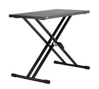 VEVOR Table DJ Portable avec Support Ordinateur Portable, Hauteur Réglable, Plateau Pliant X, Mixage Audio, 820 x 495 mm