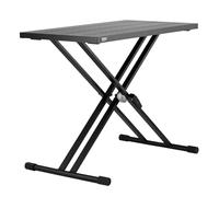VEVOR Table DJ Portable avec Support Ordinateur Portable, Hauteur Réglable, Plateau Pliant X, Mixage Audio, 820 x 495 mm