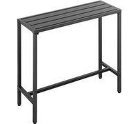 VEVOR Table Haute de Bar Extérieur 100x37,5cm Avec Plateau Étanche Pour Terrasse Intérieur