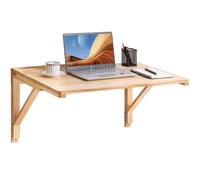 VEVOR Table Murale Rabattable 80x59,9x43,8 cm Bureau Mural Rabattable en Bois Massif Table à Rabat Murale Charge 45 kg Installation Facile pour Espace Limité Cuisine Salle à Manger Petit Chambre Loft
