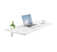 VEVOR Table Pliante Murale, 1100 mm x 460 mm, Table à abattant Murale, avec Support en Fer, Bureau Flottant pour Les Petits espaces, Bureau à Domicile, Salle à Manger, buanderie, Cuisine, Bar, Blanc