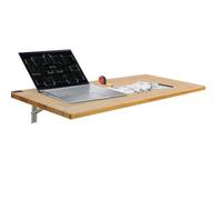 VEVOR Table pliante murale, 1200 mm x 500 mm, table à abattant murale avec support en fer, bureau flottant en bois pour les petits espaces, bureau à domicile, salle à manger, buanderie, cuisine, bar