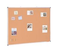 VEVOR Tableau en Liège 120 x 90 cm, Grand Tableau d’Affichage avec Cadre en Aluminium, Panneau d’Affichage Mural, avec des c Punaises, pour Épingler Mémo Notes Photos Annonces Bureau Maison École