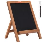 VEVOR Tableau Noir de Table 25x36 cm Mini Ardoise Craie Restaurant Magnétique avec Chevalet en Bois Présentoir de Table 1 Marqueur à Craie Liquide Panneau Publicitaire pour Promotion Menu Bar Café