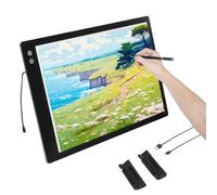 VEVOR Tablette lumineuse LED A2, table lumineuse dessin avec 6 niveaux luminosité réglable, tableau dessin rechargeable pour traçage, pour peinture diamant, animation, croquis, pochoir, artistes, noir